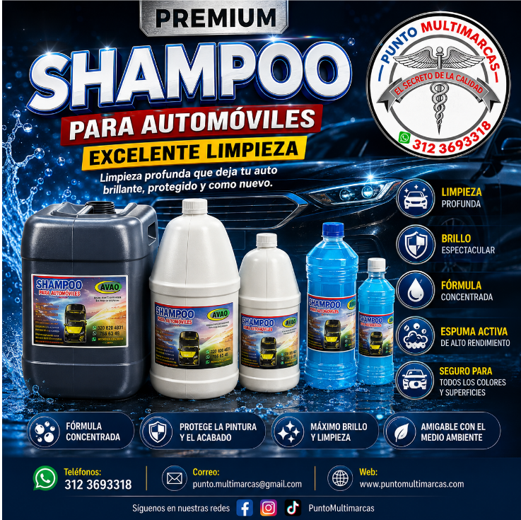 Shampoo Autos - Presentación 2