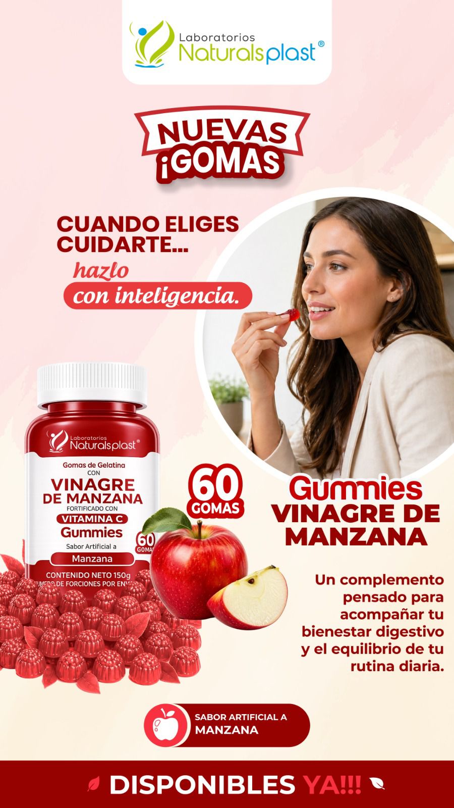 Gummies Vinagre de Manzana + Vitamina C