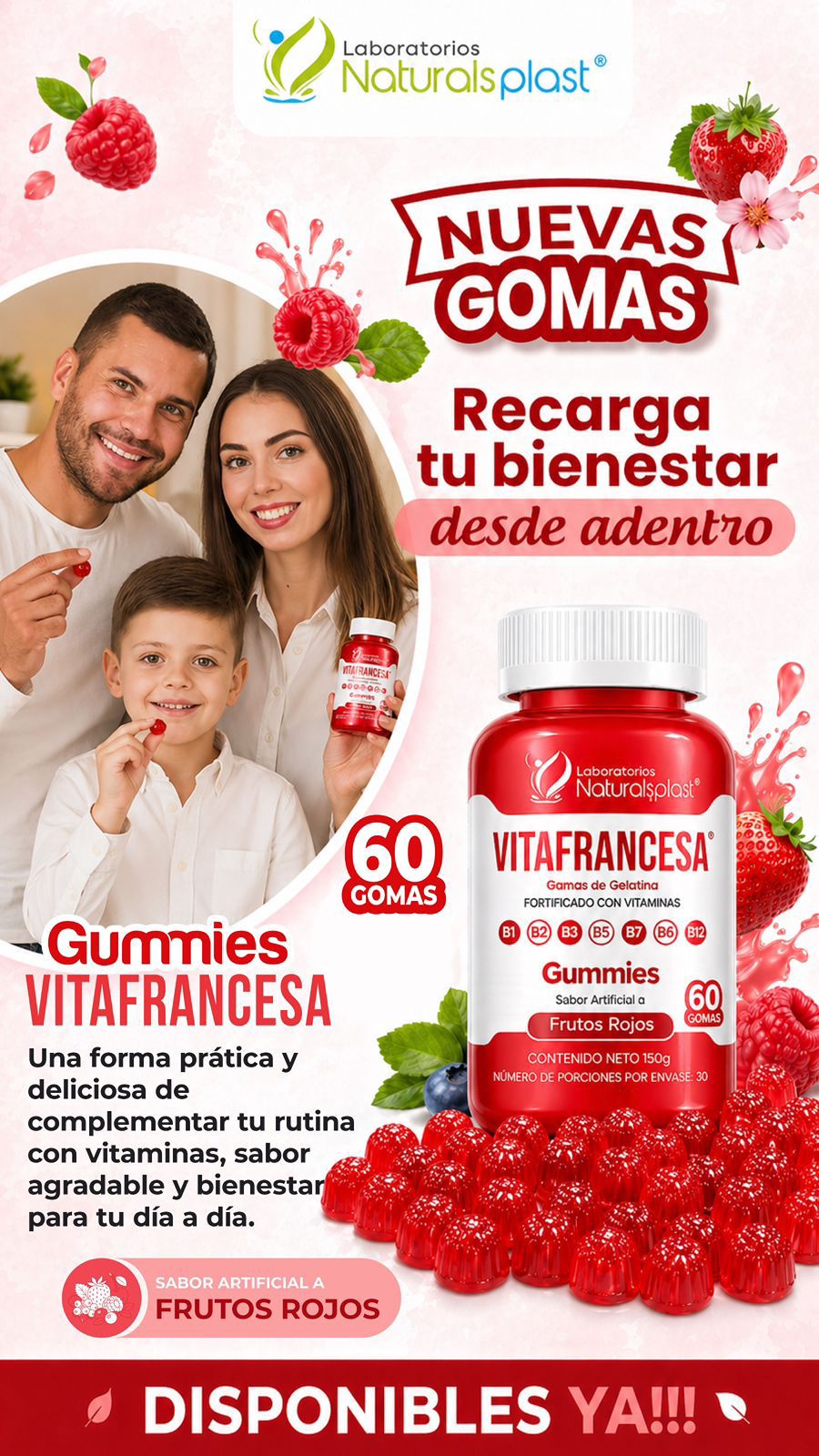 Gummies VitaFrancesa Frutos Rojos