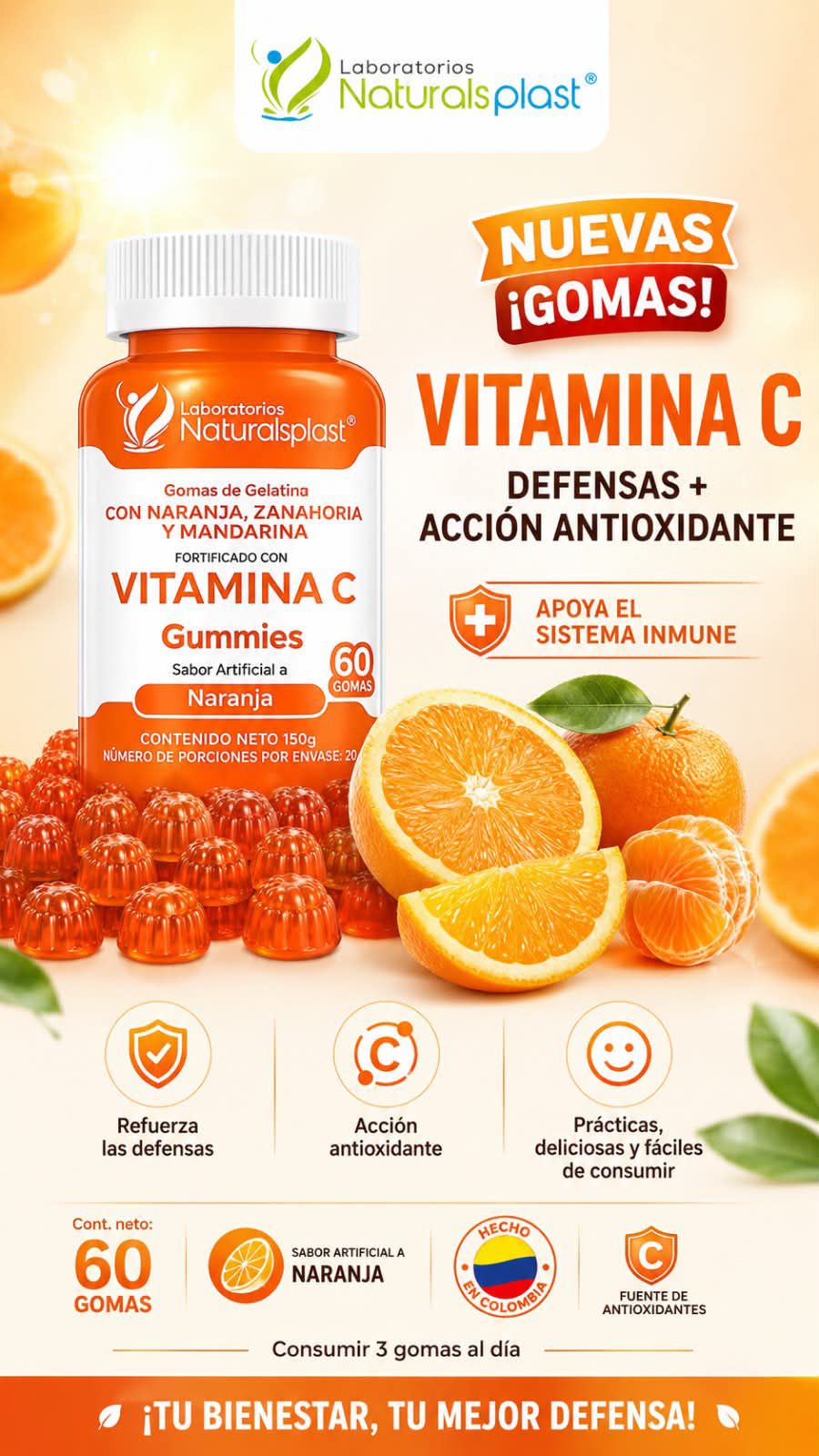 Gummies Vitamina C Naranja