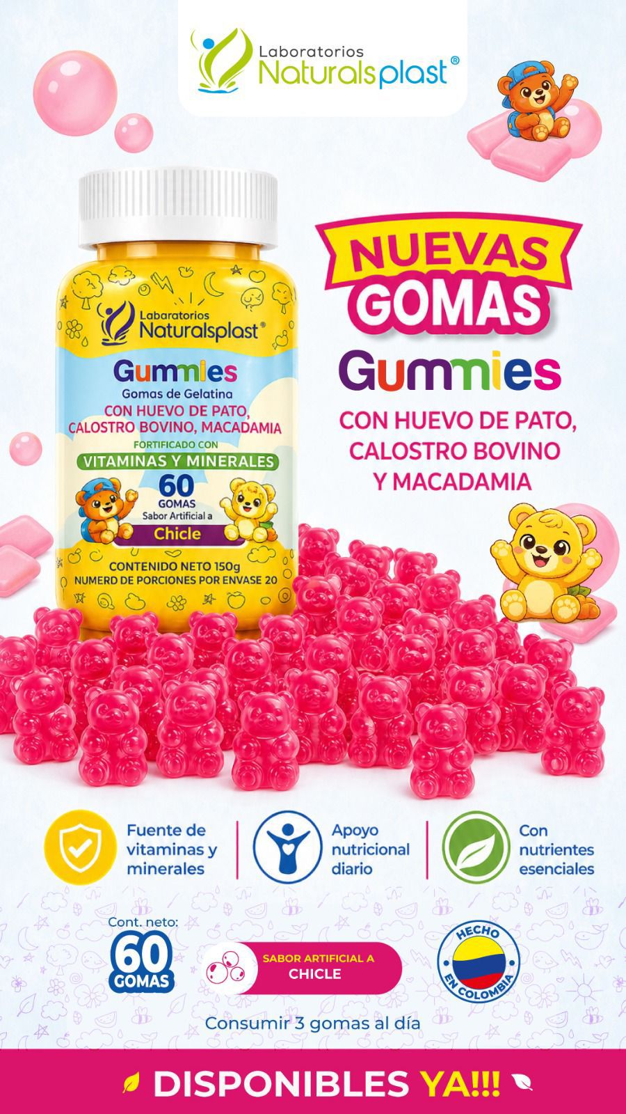Gummies Huevo de Pato Premium