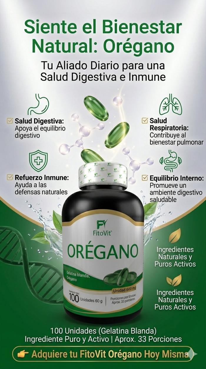 Orégano 100 Cápsulas