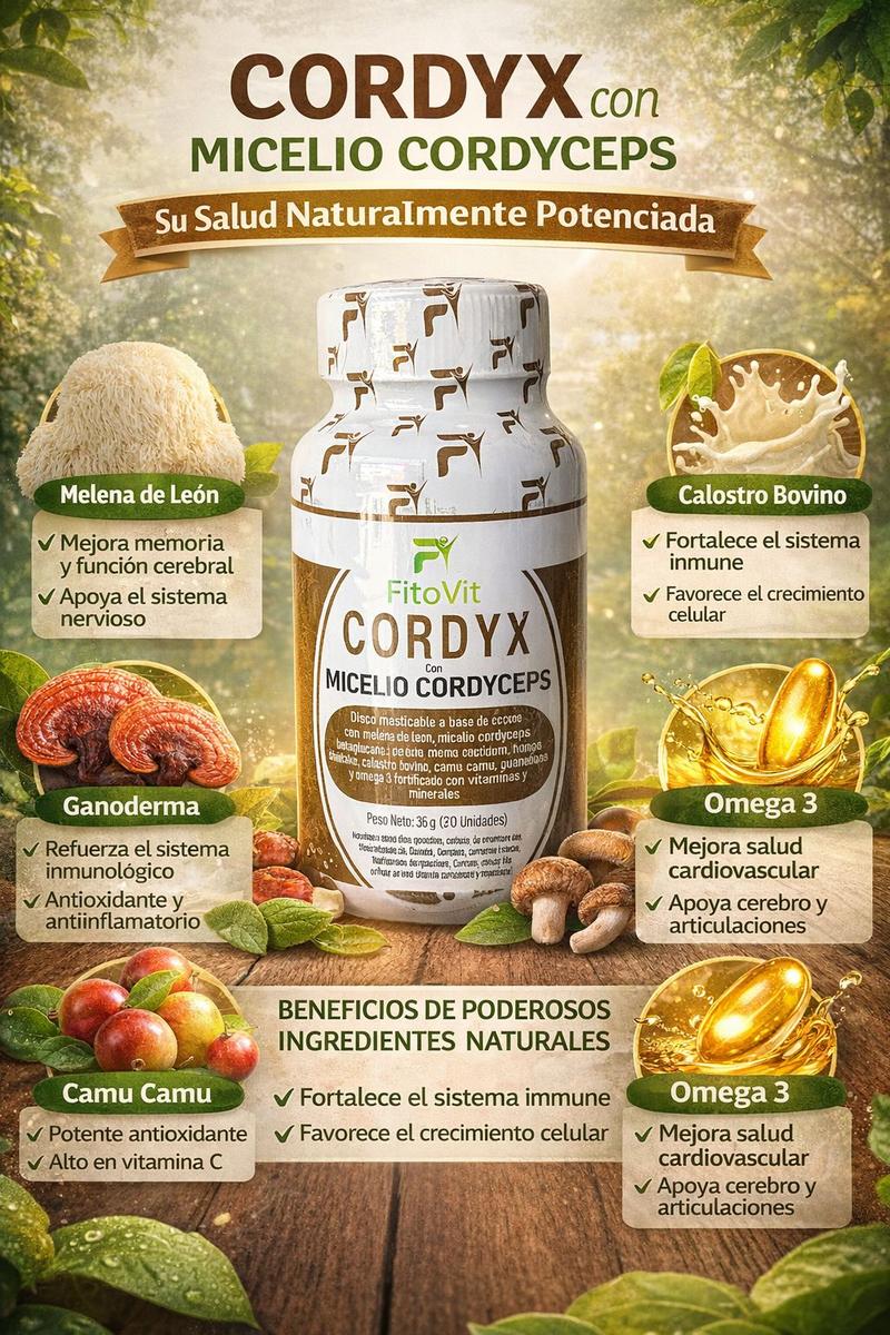 Cordyx Micelio Cordyceps
